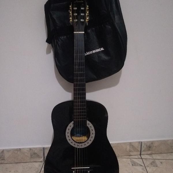 Violão acústico clássico preto (6 cordas nylon)