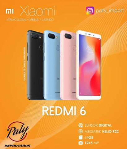 Xiaomi Redmi 6 com 64 GB - Lacrados - Pronto entrega