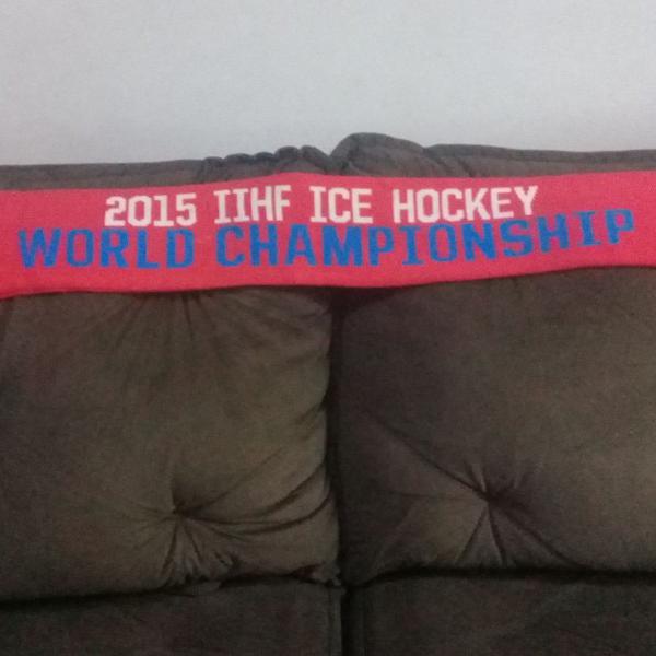 cachecol do mundial de hockey 2015 - república tcheca iihf