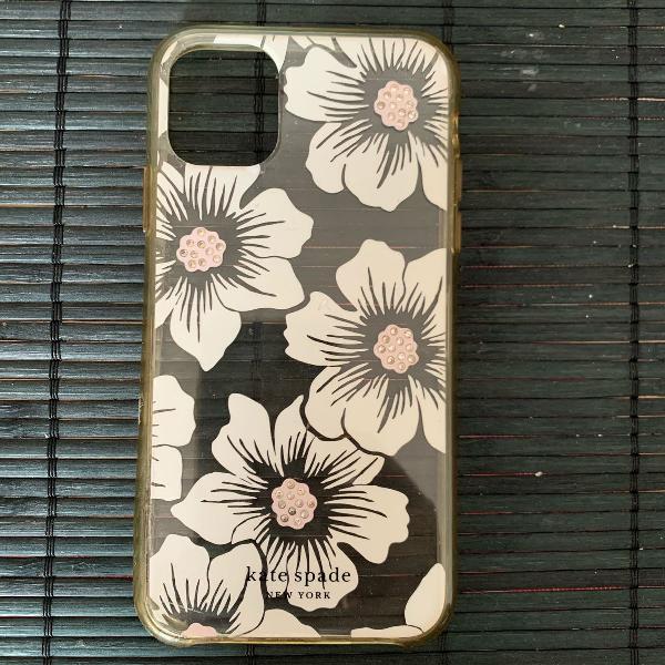 capa iphone 11 kate spade com flores linda!