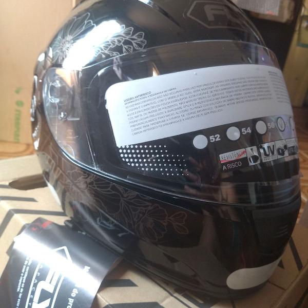 capacete F-9 DJ Skull preto/grafite 58 nunca usado marca fly