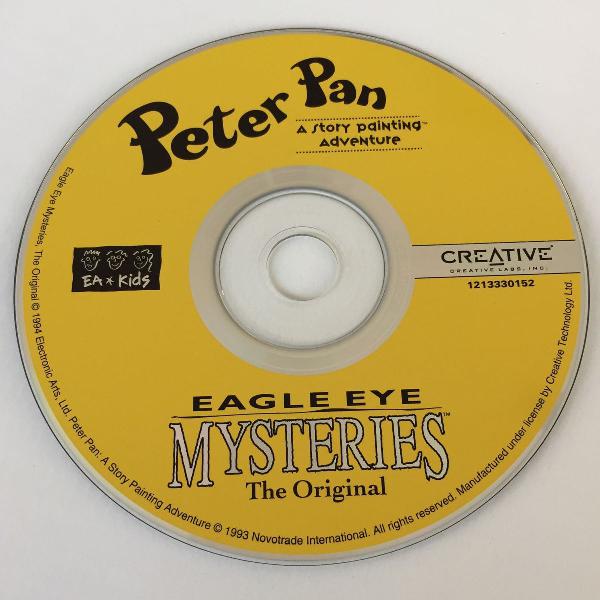 cd jogo peter pan story painting adventure &amp; eagle eye