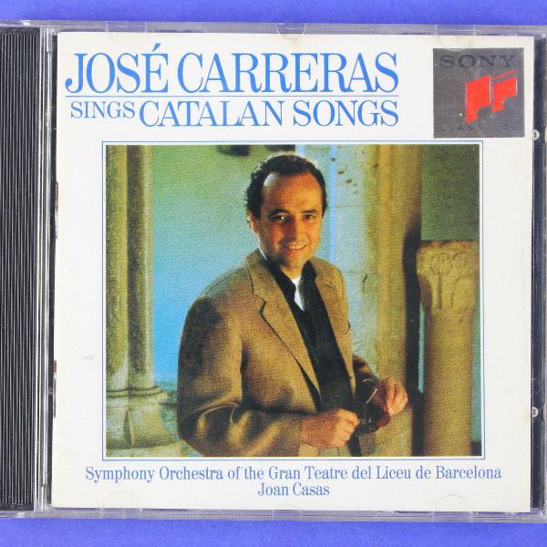 cd . josé carreras sings catalan songs . 1990