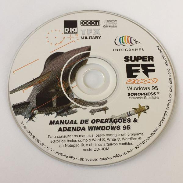 cd super ef 2000 para pc manual de operações &amp; adenda