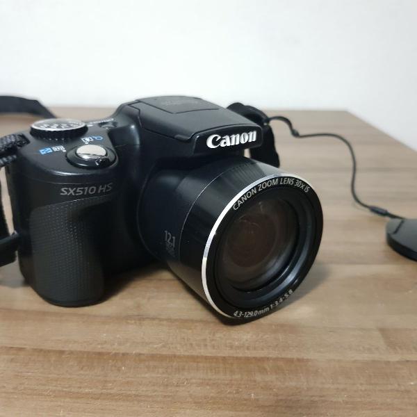 câmera digital canon sx510hs c/ wi-fi