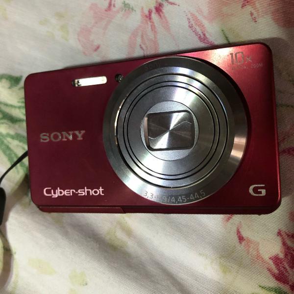câmera digital sony cyber-shot dsc w690 vermelha