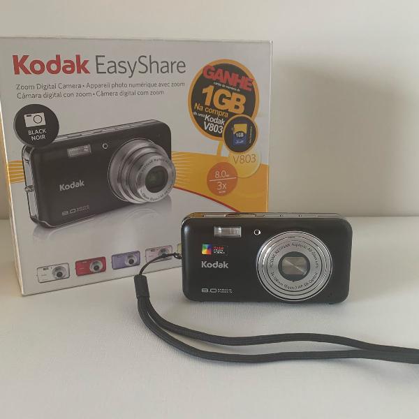 câmera fotográfica kodak easyshare v803 - 8mp