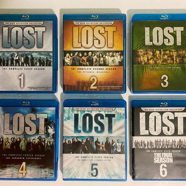 coleção lost - 1ª a 6ª temporada em blu-ray (importado)