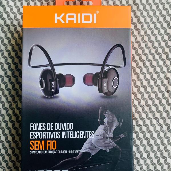 fone de ouvido esportivo inteligentes sem fio kaidi