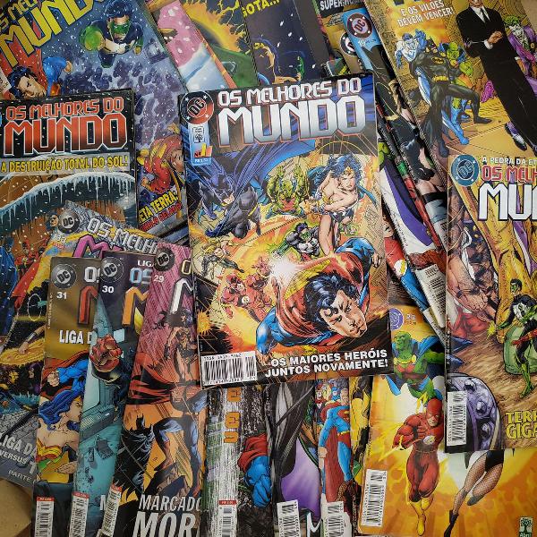 hq os melhores do mundo - dc comics kit com 30 edições