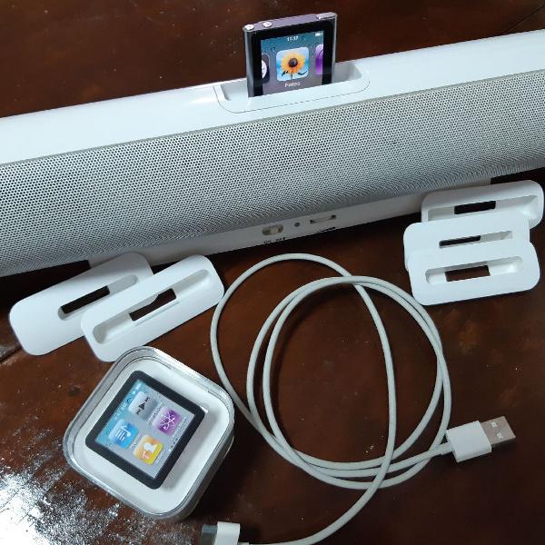 iPod Nano 6geração 8gb + estação de música par iPod