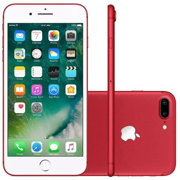 iphone 7 plus 256gb- edição especial vermelho. em estado