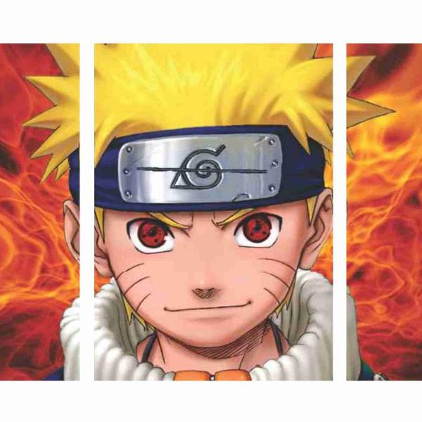 kit placas decorativas naruto manga