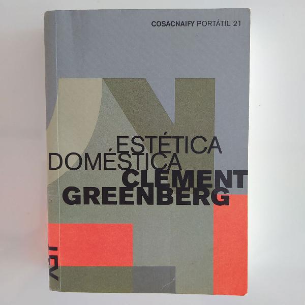 livro estética doméstica escrito por clement greenberg