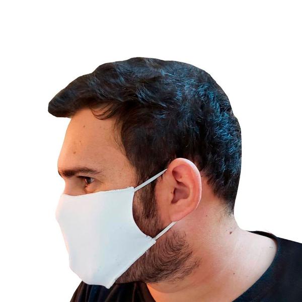 máscara não descartável de tecido c/ forro proteção