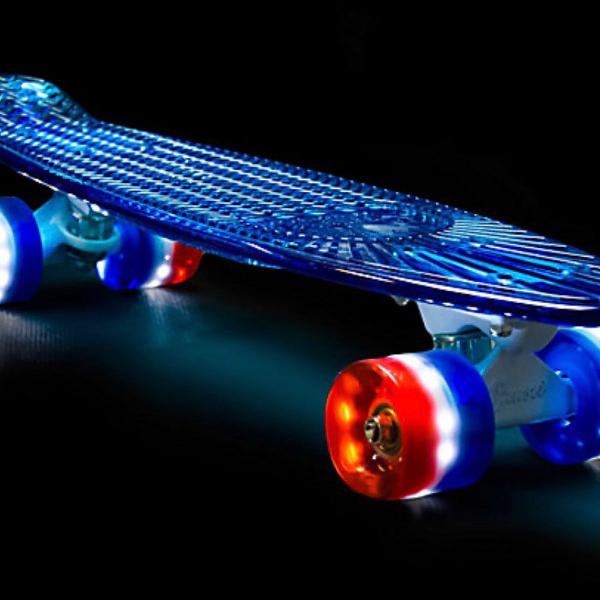 skate profissional completo sunset led com rodinhas tricolor