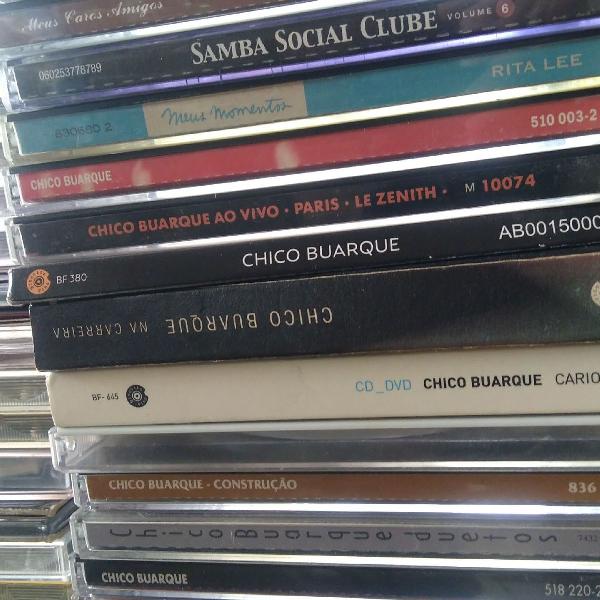 vários CDs originais do Chico Buarque