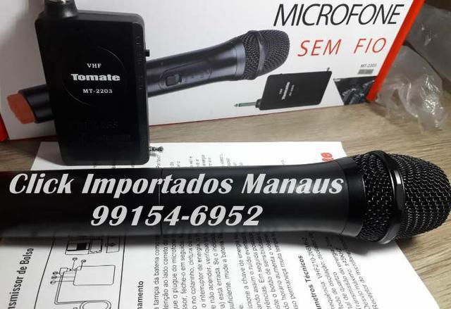 Microfone Sem Fio Tomate Mt-2203