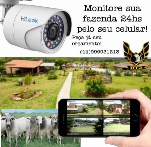Câmeras de Segurança:Monitore sua fazenda 24hrs!