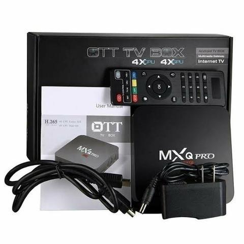 Tv box smart tv original e configurado. processador quadcore