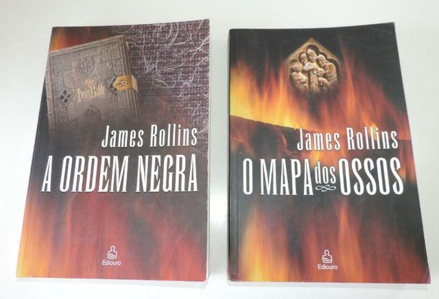 2 Livros James Rollins - Mapa dos Ossos e Ordem Negra