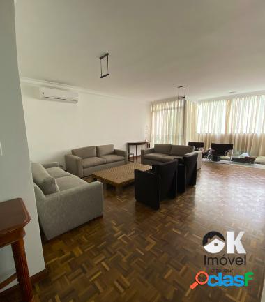 Aluga Apartamento: 240m², 3 quartos e 2 vagas - Bairro