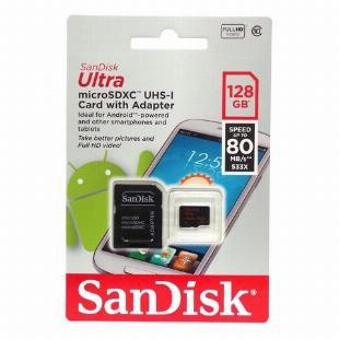 Cartão de Memória Micro SD 128GB c/ Adaptador Classe 10 -