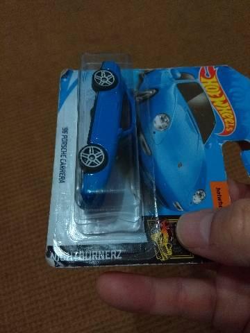 Hot Wheels raro Porsche Carrera azul padrão