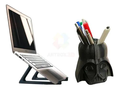 Kit Home Office Suporte Notebook + Porta Lápis Darth Vader