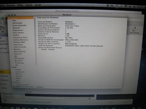 Macbook Black Core 2 Duo 2.16 Ghz 2 Gb Ram