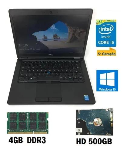 Notebook Dell Intel I5 4gb 500gb Hdmi Win 10