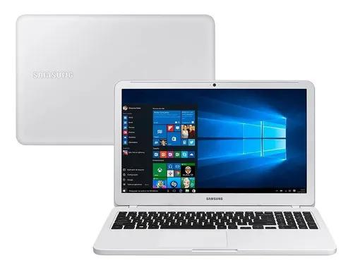 Notebook Samsung E20 Celeron 4gb 500gb 15,6'' W10 Branco