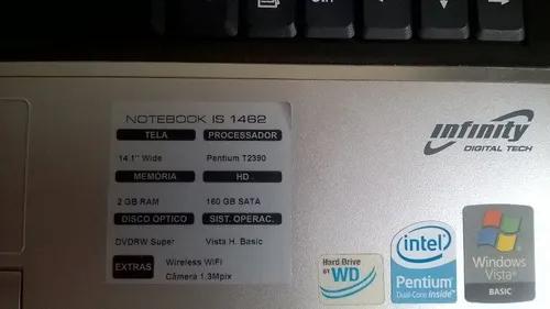 Notebook Sti Infinity Is-1462 Dual Core 1.86 2gb Troco