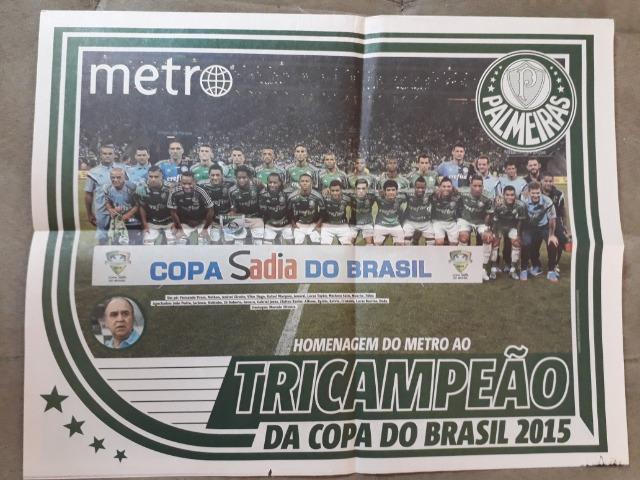 Pôster Palmeiras Tricampeão da Copa do Brasil 2015