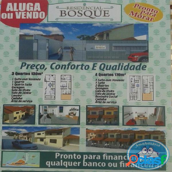 VENDO CASA NOVA COM 4/4 EM CONDOMÍNIO FECHADO,BEM