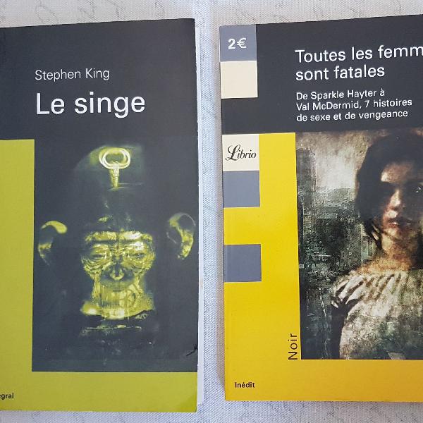 2 livros em língua francesa