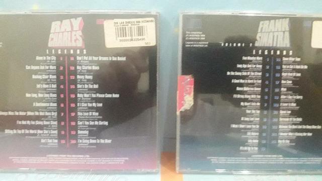 CDs Ray Charles e Frank Sinatra