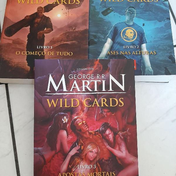 Coleção Wild Cards 3 primeiros volumes George RR Martin