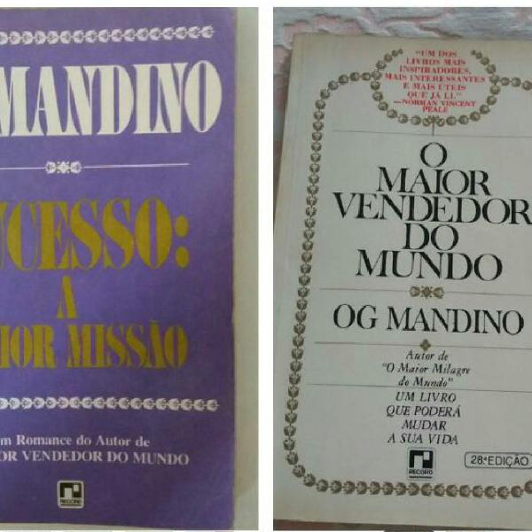 Dois livros de OG Mandino: livro 1:O Sucesso: A maior