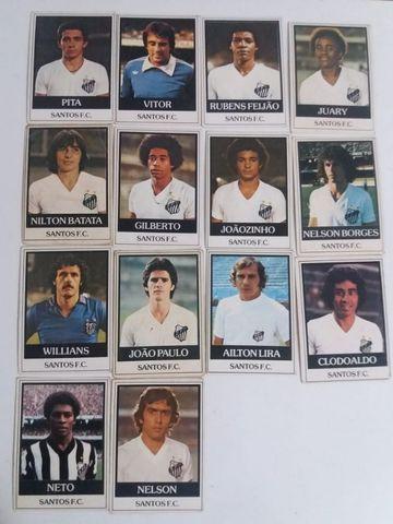 Figurinhas Fuebol Cards Ping Pong 1977/1978 Santos e Ponte