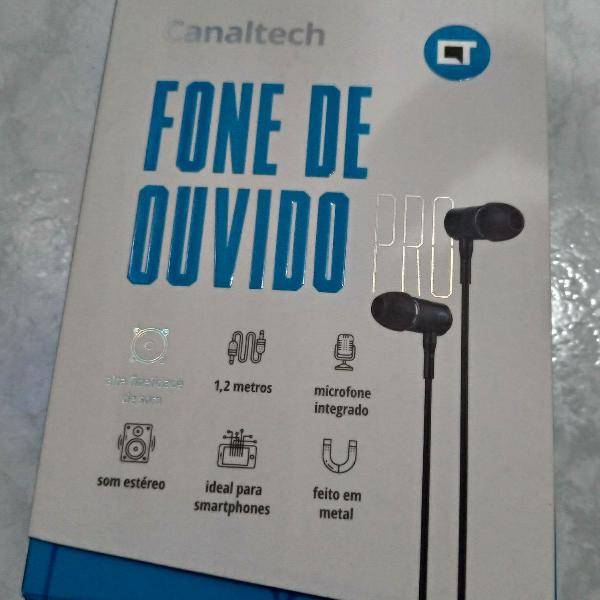 Fone de ouvido com microfone