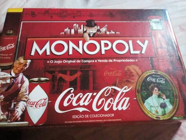 Jogo de tabuleiro Monopoly Coca-cola
