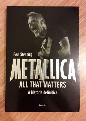 Kit com 3 livros do Metallica