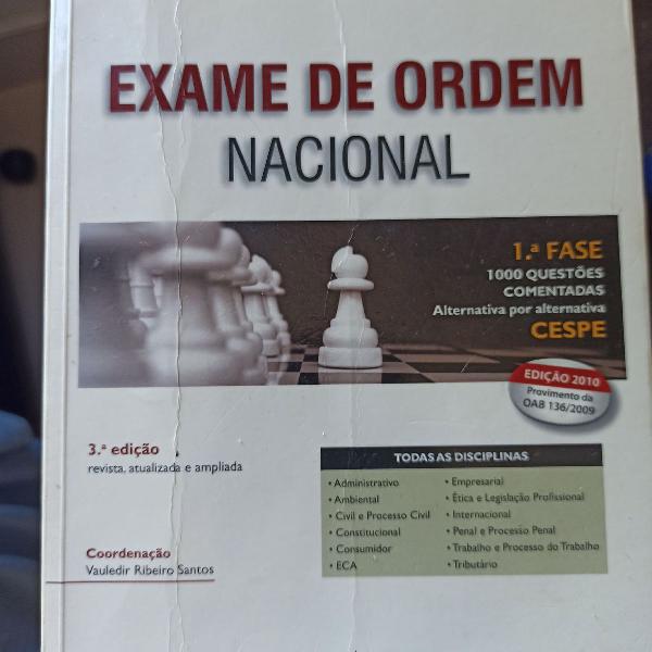Livro Exame de Ordem Nacional