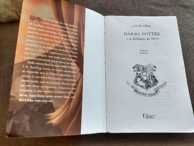 Livro Harry Potter