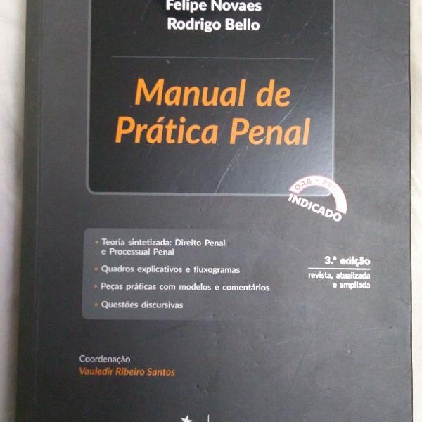 Livro Manual de Prática Penal 3 edição Editora Método