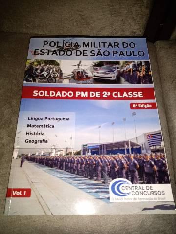 Livros de estudo para concurso da polícia militar de são