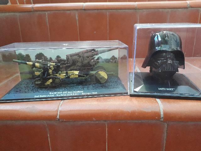 Vendo miniatura blindado combate e cabeça Darth Vader