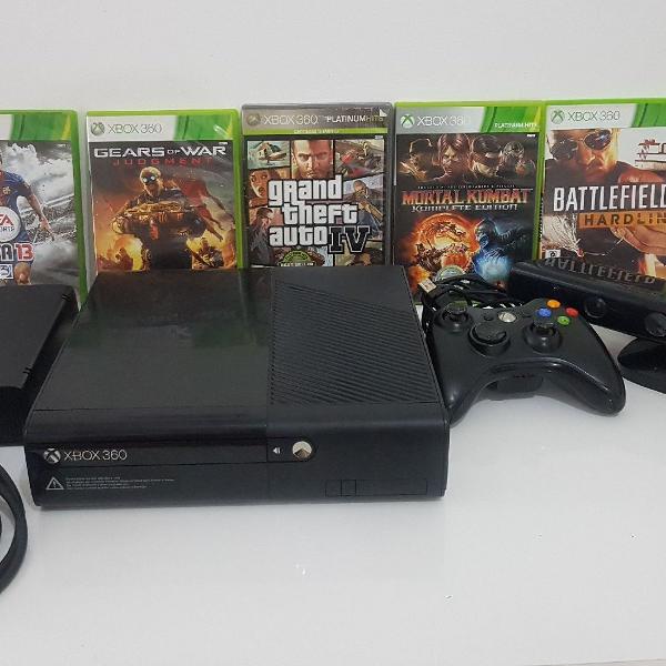 Xbox 360 Super Slim + 05 jogos