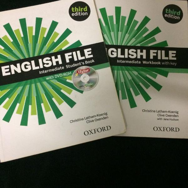 english file third edition student`s book , workbook